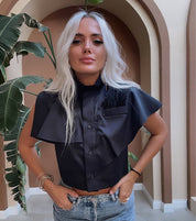 Meli Otriş Detaylı Gömlek