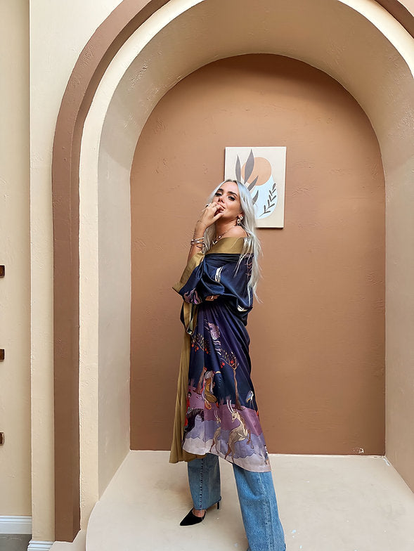 Minyatür Desen Kimono