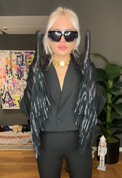 Truvakar Kol Crop Blazer