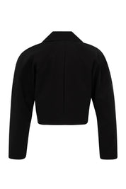 Masca Kısa Siyah Trench