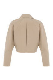 Masca Kısa Bej Trench